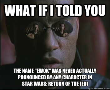 What if I told you The name 