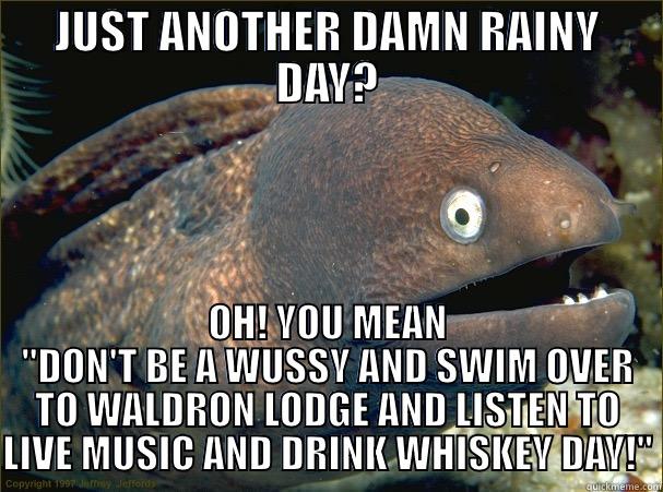 JUST ANOTHER DAMN RAINY DAY? OH! YOU MEAN 
