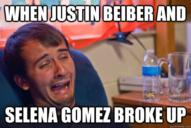 When Justin Beiber and  Selena Gomez Broke Up  Desolate Drunk Dan