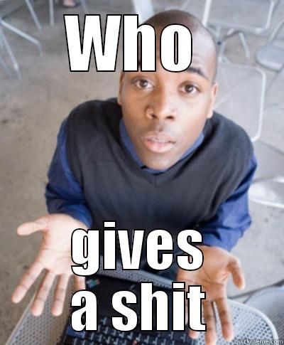 WHO  GIVES A SHIT Misc