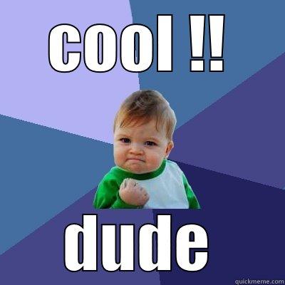 COOL !! DUDE Success Kid
