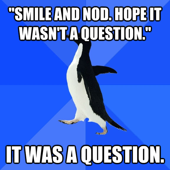    Socially Awkward Penguin