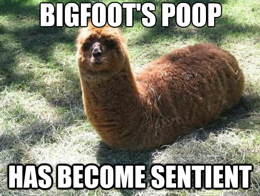 Bigfoot's poop has become sentient  Alpacapillar