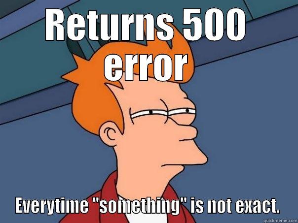 RETURNS 500 ERROR EVERYTIME 