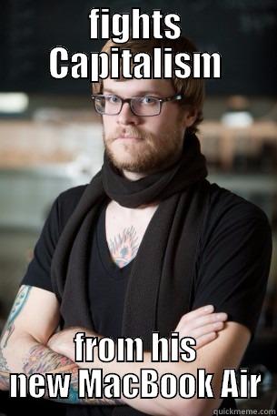 macbook air - FIGHTS CAPITALISM FROM HIS NEW MACBOOK AIR Hipster Barista