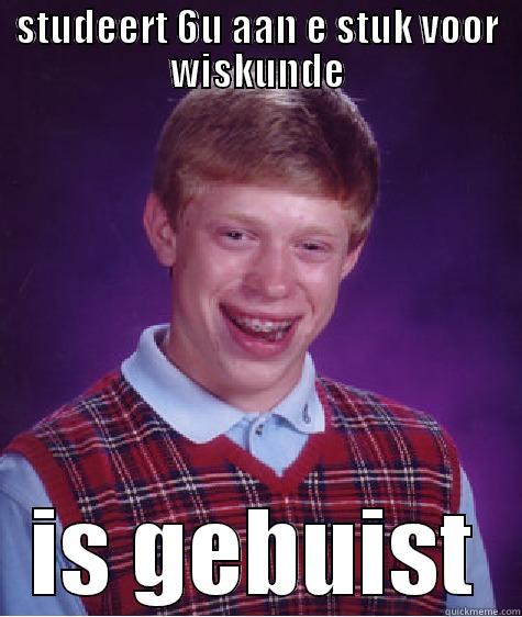 noob aofaf - STUDEERT 6U AAN E STUK VOOR WISKUNDE IS GEBUIST Bad Luck Brian