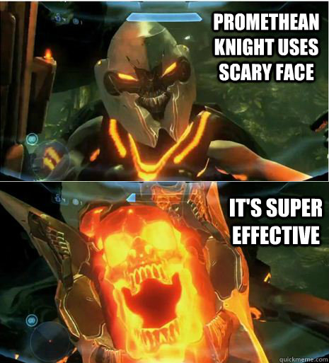 Promethean Knight uses Scary Face It's Super Effective  Promethean Pokemon