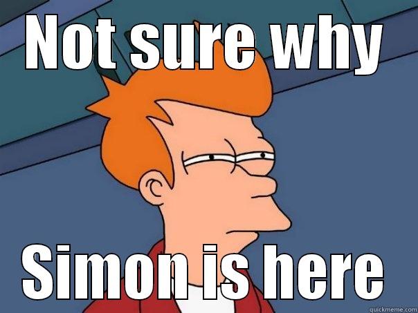 NOT SURE WHY SIMON IS HERE Futurama Fry