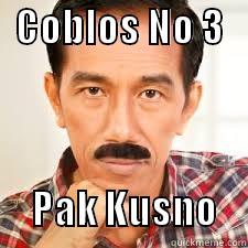   COBLOS NO 3                     PAK KUSNO    Misc