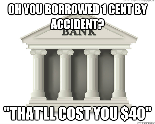 Oh you borrowed 1 cent by accident? 