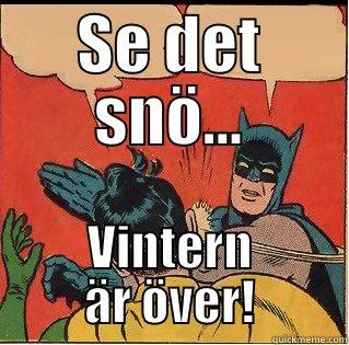 SE DET SNÖ... VINTERN ÄR ÖVER! Slappin Batman