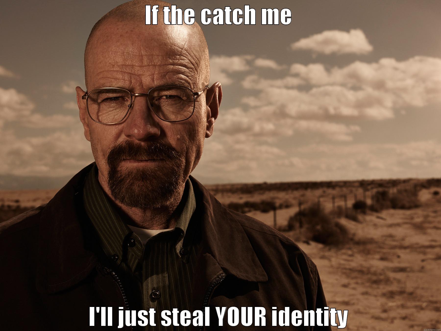 IF THE CATCH ME I'LL JUST STEAL YOUR IDENTITY Misc