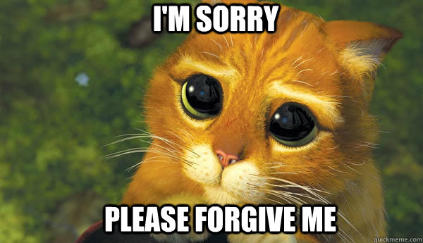 I'm sorry please forgive me - I'm sorry please forgive me  Puss in boots eyes