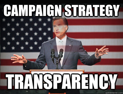 Campaign strategy Transparency  