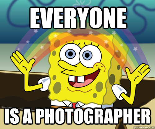 Everyone Is a photographer  Spongebob rainbow