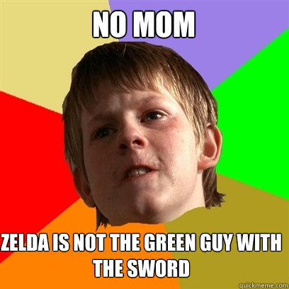 NO MOM ZELDA IS NOT THE GREEN GUY WITH THE SWORD  Angry School Boy