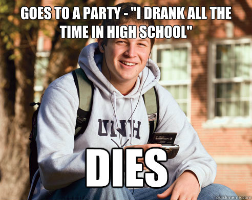 Goes to a party - 
