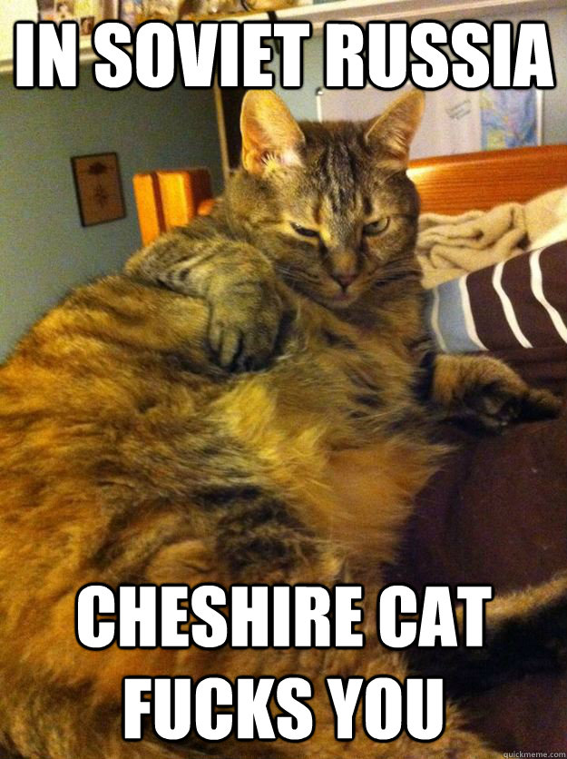 In Soviet Russia Cheshire cat fucks you - In Soviet Russia Cheshire cat fucks you  Misc