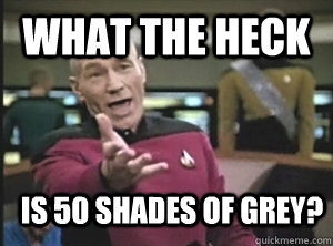 What the Heck Is 50 Shades of Grey?  Annoyed Picard