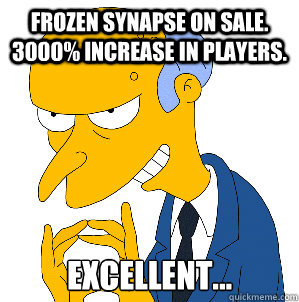 Frozen Synapse on sale. 3000% increase in players. Excellent... - Frozen Synapse on sale. 3000% increase in players. Excellent...  Misc