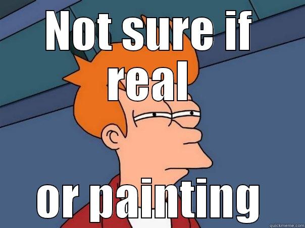 NOT SURE IF REAL OR PAINTING Futurama Fry