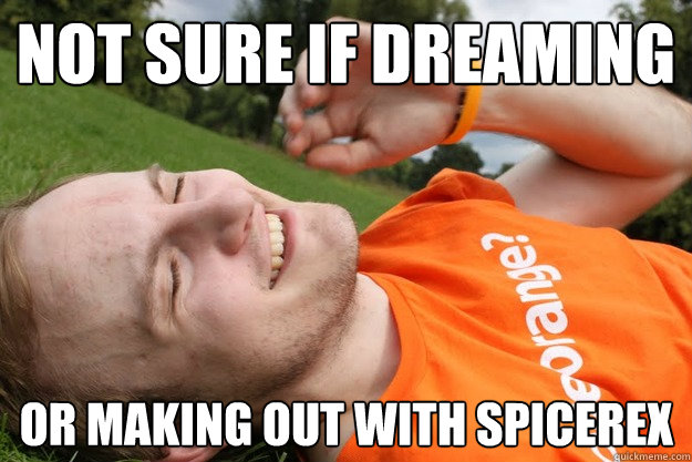 Not sure if dreaming or making out with SpiceRex  Spiceworks AKP