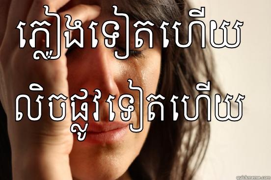 ភ្លៀងទៀតហើយ លិចផ្លូវទៀតហើយ First World Problems