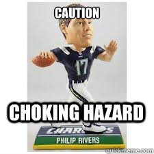 Caution Choking hazard  Phillip Rivers