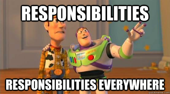 Responsibilities Responsibilities everywhere  Buzz Glitter