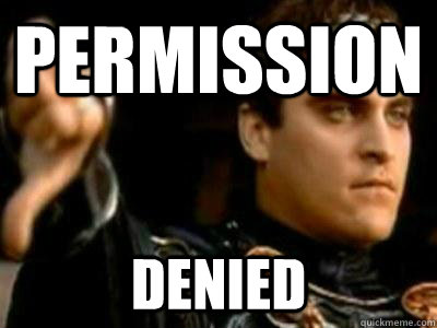 Permission Denied - Permission Denied  Downvoting Roman