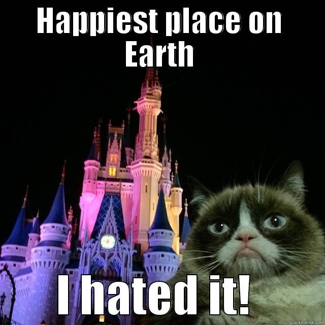 Grumpy cat goes to Disney World - HAPPIEST PLACE ON EARTH I HATED IT!  Misc