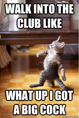 Walk into the club like what up i got a big cock - Walk into the club like what up i got a big cock  Misc