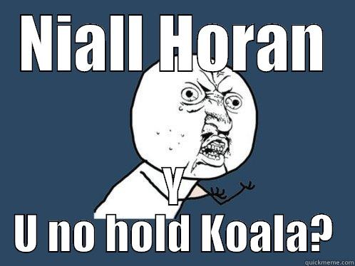 NIALL HORAN Y U NO HOLD KOALA? Y U No