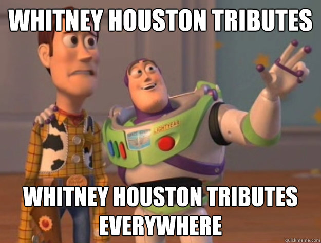 Whitney Houston Tributes Whitney Houston tributes everywhere  Toy Story