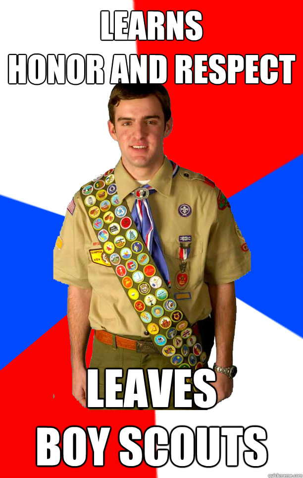 Learns
Honor and respect Leaves
boy scouts - Learns
Honor and respect Leaves
boy scouts  Boy Scout