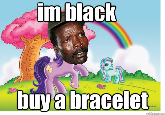 im black buy a bracelet - im black buy a bracelet  my little kony