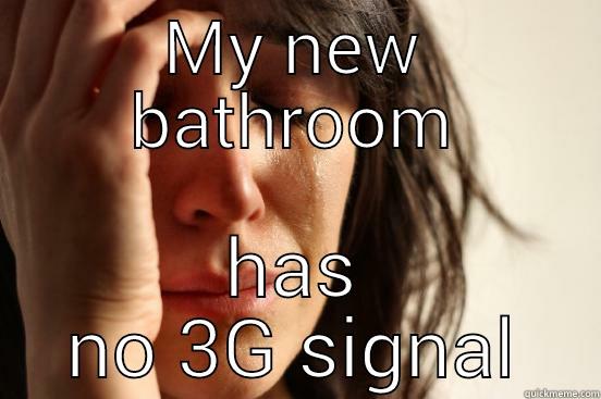 MY NEW BATHROOM HAS NO 3G SIGNAL First World Problems