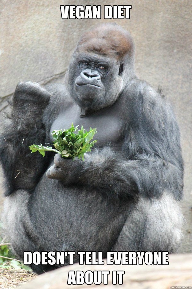 vegan diet doesn't tell everyone about it  Success Gorilla