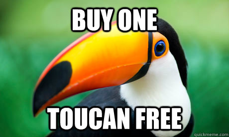 Buy One Toucan Free  
