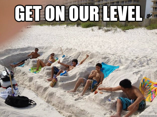 Get on our level   Asian Beach Day