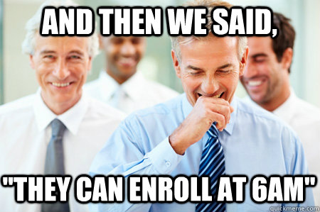 And then we said, 