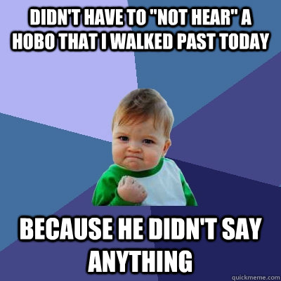 Didn't have to 