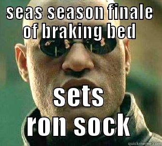 SEAS SEASON FINALE OF BRAKING BED SETS RON SOCK Matrix Morpheus