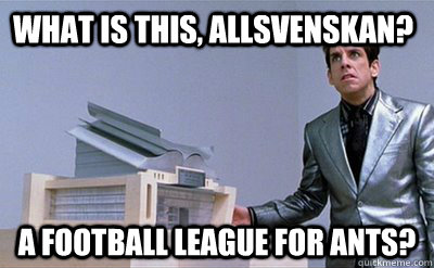 What is this, Allsvenskan? A football league for ants?  Zoolander