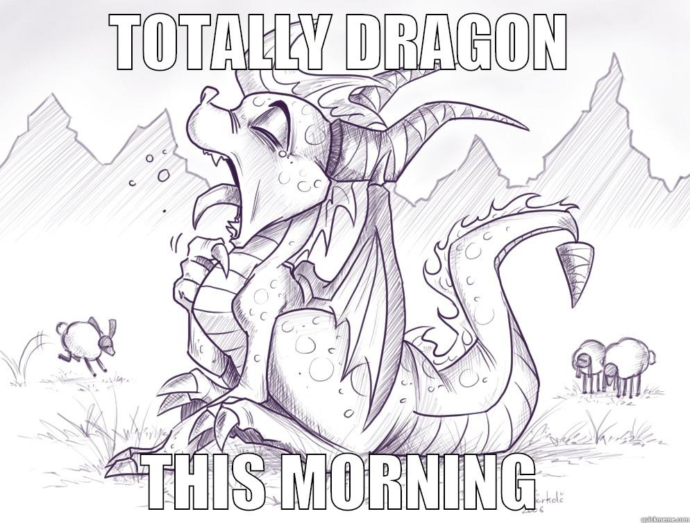 TOTALLY DRAGON THIS MORNING Misc