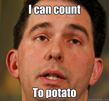 I can count To potato - I can count To potato  Santorum derp
