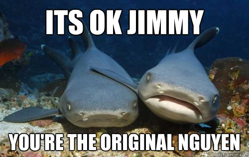 Its ok Jimmy You're the original Nguyen  Compassionate Shark Friend