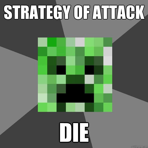 Strategy of attack DIE  Creeper