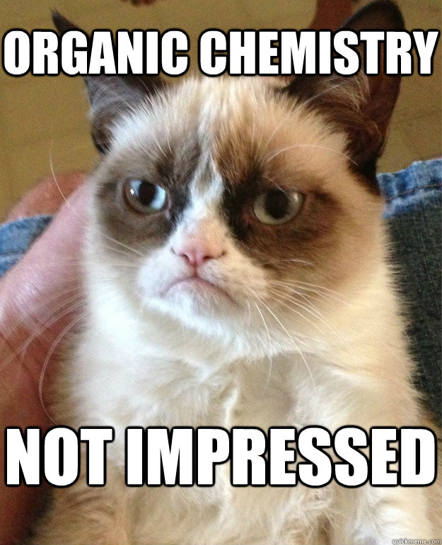 Organic Chemistry Not impressed - Organic Chemistry Not impressed  Grumpy Cat