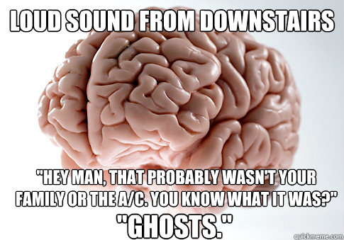 LOUD SOUND FROM DOWNSTAIRS 